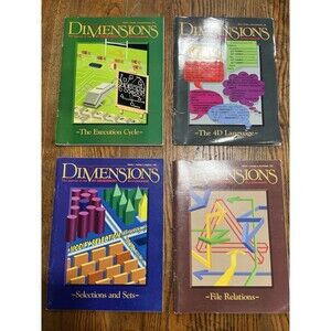 Vintage DIMENSIONS 4th Dimension (4D) Database Journal 1992 Set Vol 1 #1-4 Lot